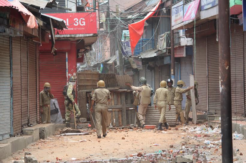 The volatile situation in North Kashmir's Sopore town. (KL Image: Mohammad Abu Bakr)